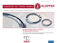 Tablet Screenshot of original-klopfer.de